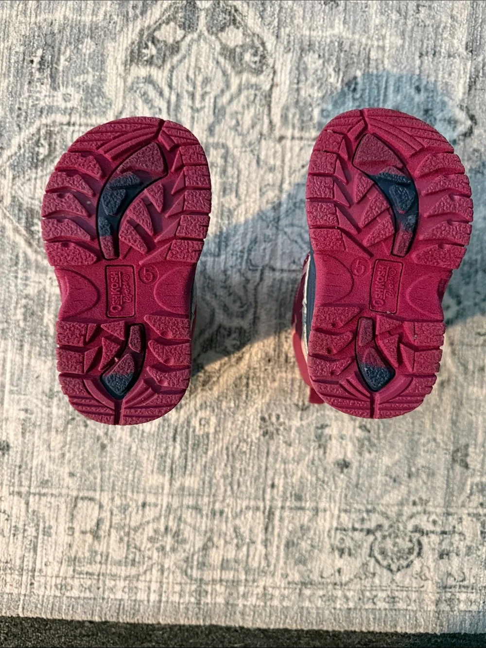 OshKosh B'gosh Pink and Navy Kids Snow Boots
